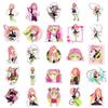 50pcs Kanroji Mitsuri Demon Slayer Cartoon Stickers Graffiti Sticker Decorate Phone Back Card Trunk Water Cup Cute Stickers Gift