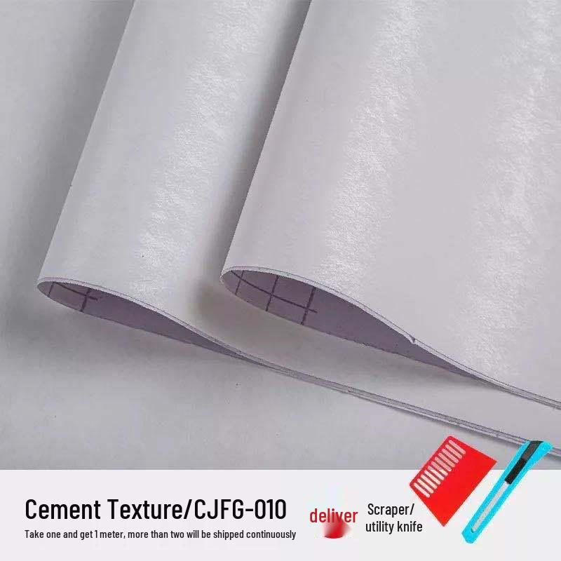 Thickened Waterproof Plain Color Self-Adhesive Wallpaper for Living Room, Bedroom, Wardrobe, Cabinet, and Furniture Renovation.