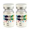 Celebration Color Yearly Coloured Contact Lenses 1 Pair (Purple Aura,-1.75)