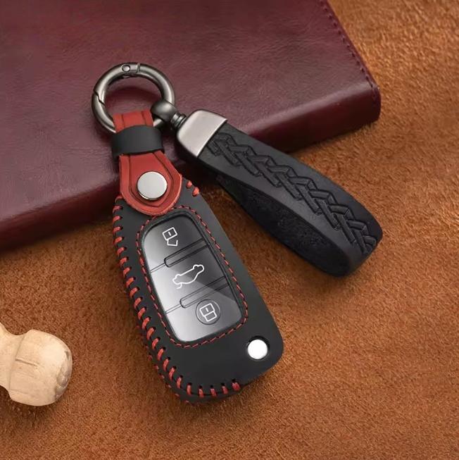 

Чехол-держатель для ключа автомобиля для A1 A3 A6 A6L Q2 Q3 Q7 TTS R8 S6 RS3 Защитный чехол для ключа Брелок Автоаксессуары чёрный
