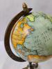 Antique Brass Globe with Stand | Vintage World Map Globe | Decorative Tabletop & Desk Essentials | Vintage Replogle World Globe