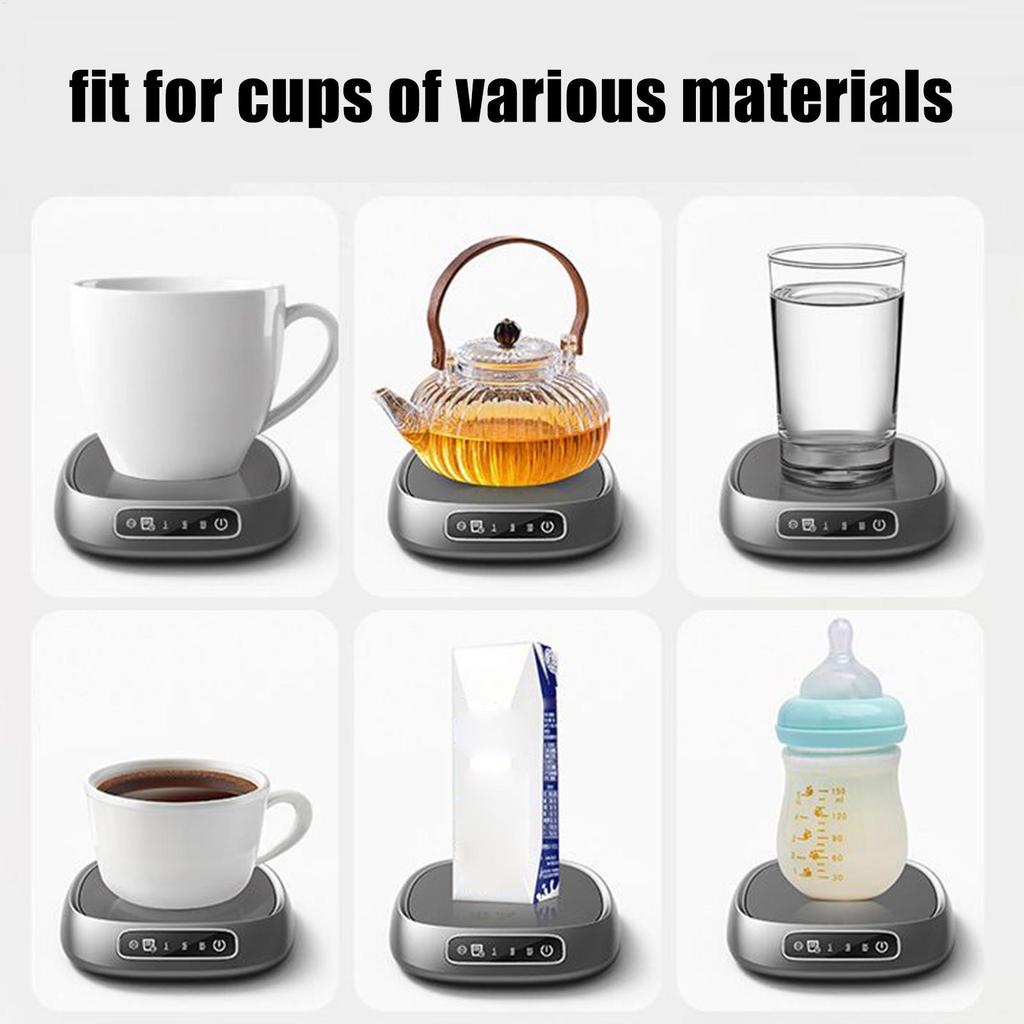 USB Heating Pad Coffee Mug Warmer Screen Touch Drinks Electric Ceramic Drinks Cup Warmer For Chocolate Tea Cocoa Kitchen Bedroom