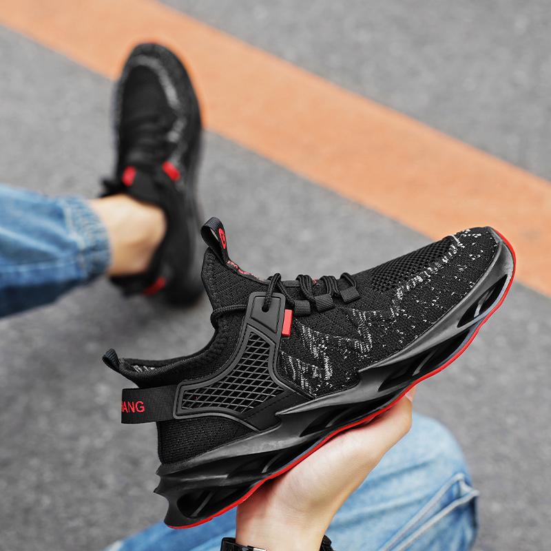 Autumn Men's New Casual Sports Shoes Men's Flying Shock Reduction Ultra -light Running Shoes