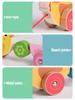 Iwood Wooden Boys Drag Walker Toy Car/Infant Hand Rope Car Baby Car Children's Day Birthday Gift