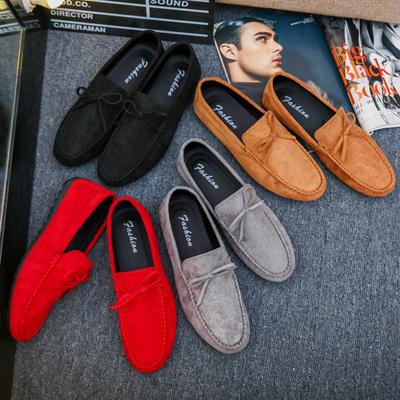 2024 Vår Sommar NYA Herrloafers Bekväma Platta Vardagsskor Herr Andningsbara Slip-On Mjukt Läder Körskor Mockasiner