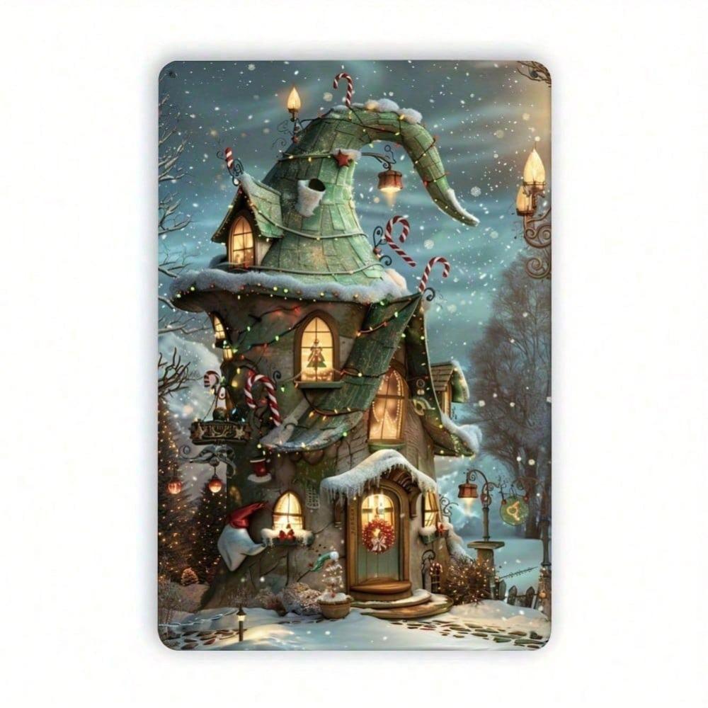 Vintage Christmas Tin Sign Iron Retro Metal Poster Wall Art Home Decor 20x30cm