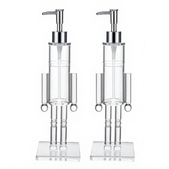 Diótörő Szappanadagoló Átlátszó Karácsonyi Kézi Szappan Üveg Újratölthető Mosófolyadék Lemosó Pumpa Ünnepi Fürdőszoba Konyha Dekoráció