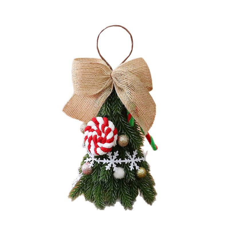 1PC Party Holiday Elements Hung Atmosphere Mini Desktop Ornament Christmas Tree Exquisite Ornament Realistic Christmas Decoration