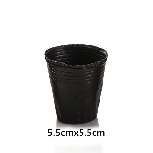 

100 шт. Рассадочный горшок Весенний горшок для проращивания семян Цветочный горшок Утолщенный черный пластиковый горшок для рассады Питательная чаша Садовый аксессуар