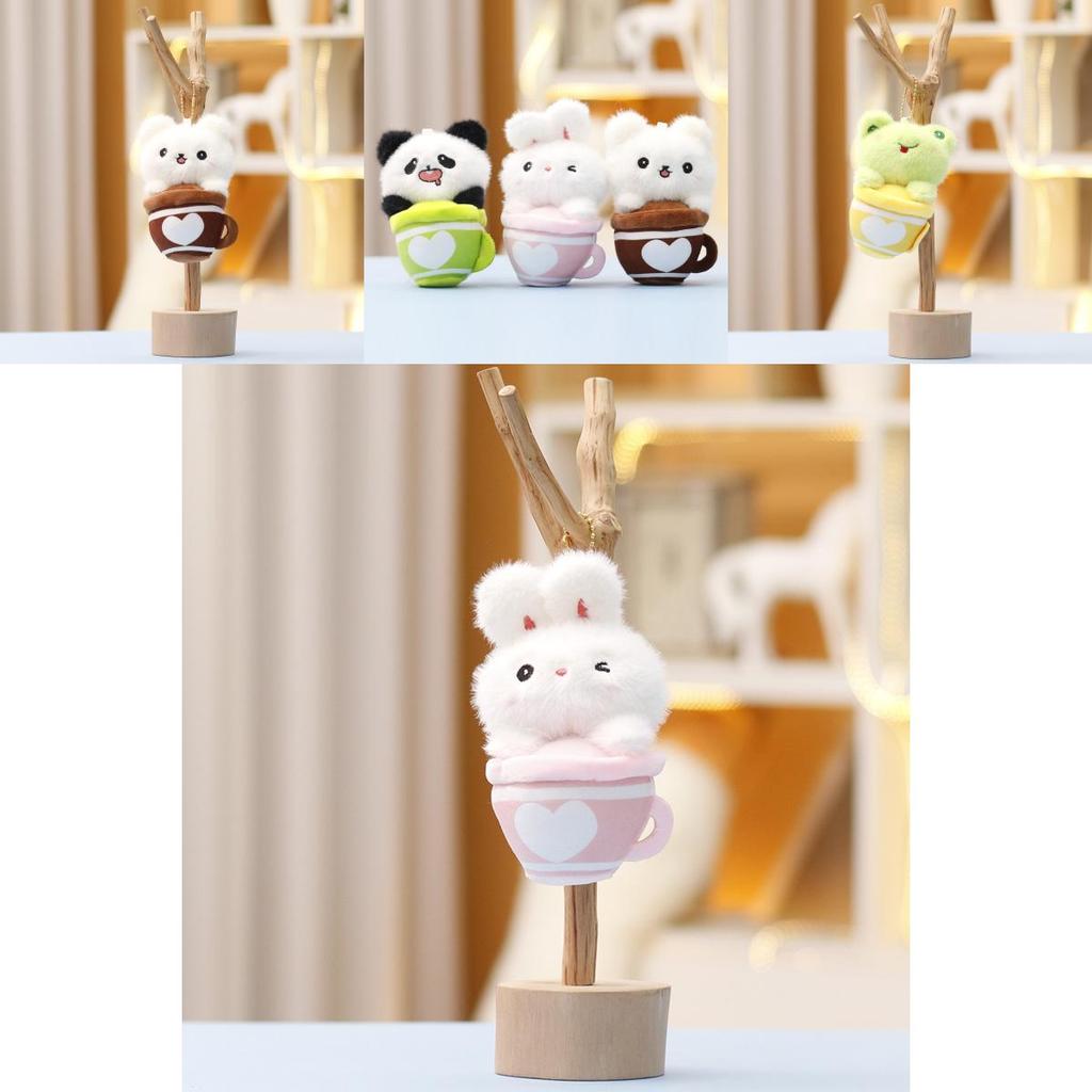 Plush Toy Tea Cup Rabbit Soft Plush Stuffed Animal For Kids Gift Collection