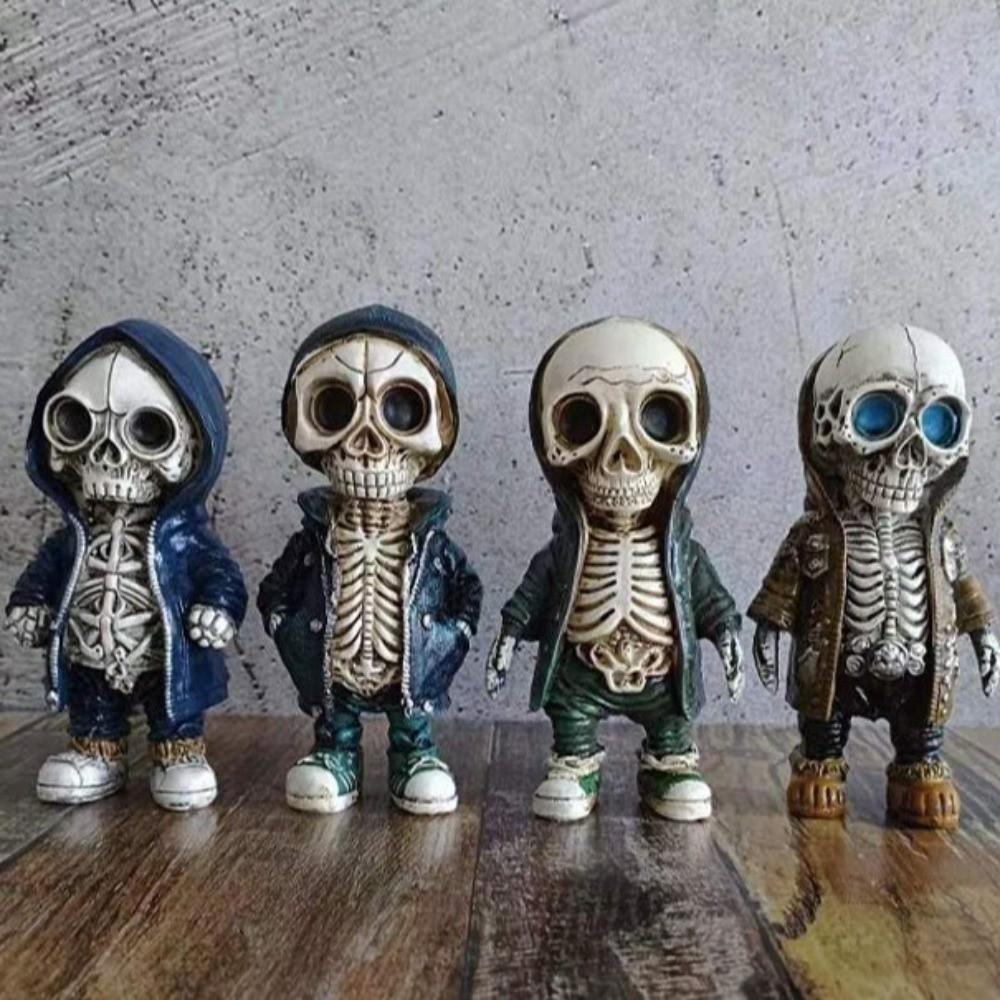 Gift Skeleton Figurines Halloween Decoration Skeleton Ornament Exquisite Skeleton Statue Home