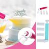Cake Decorating Pump Kit for Glitter Powder and Airbrush Effects Refillable Containers for Baking Cake Icing and Sugar Sprays