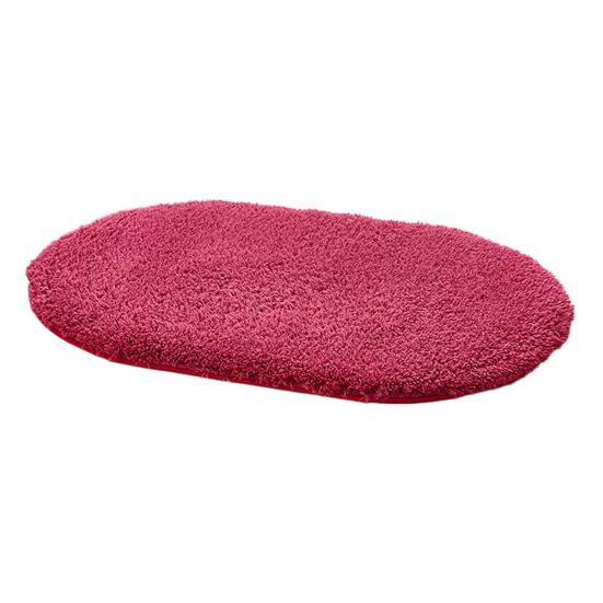 Tappetino da Bagno Ovale Spesso Super Assorbente Peluche Tappeto Area Tappeto Shaggy Supporto Antiscivolo Lavabile in Lavatrice Morbido Tappetino per Pavimento del Bagno