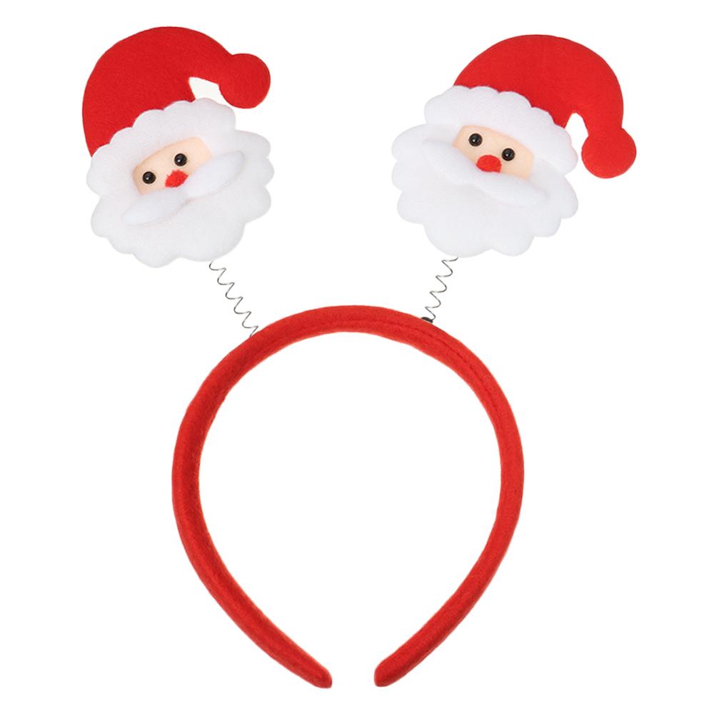 Masquerade Antlers Santa Claus Hair Accessories Christmas Decorations Reindeer Headwear Xmas Hairband Christmas Headbands
