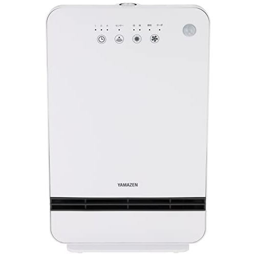 Yamazen Large Air Volume Ceramic Heater (Human Detection Sensor) (2-step Output Switching) (Turbo Mode/Silent Mode) (Off Timer Up to 4 Hours) (5 Hour