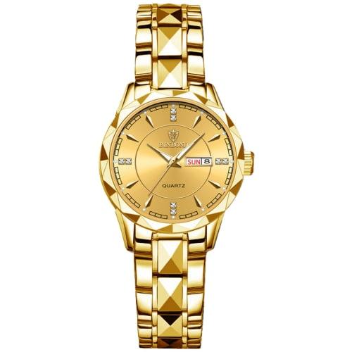 

Seiko Women s Analog Quartz Watch: Replica Watch for Women, Luminous Date Display, Day of the Week Display, Waterproof, Easy-to-Read Dial, Stainless S