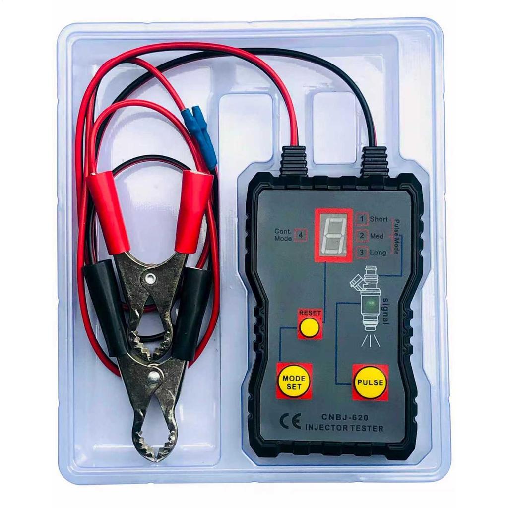 Injector Tester Tool 12V Detector Meter Diagnostic Tool for System Maintenance Performance Checks Troubleshooting Repair Shops