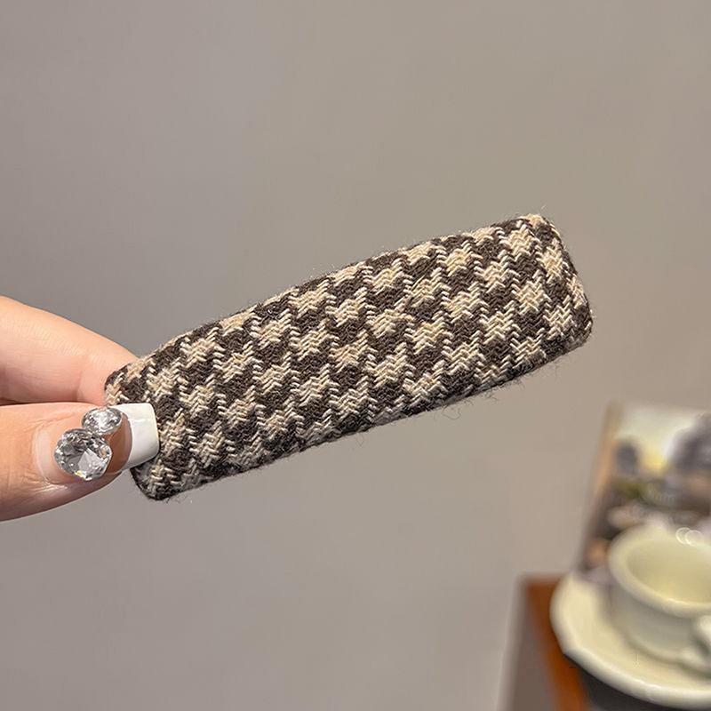 Maillard Karo Einfarbig Haarspangen Seitenfransen-Clip Hinterkopf Abstehendes Haar BB-Clip Haarspange Kopfschmuck