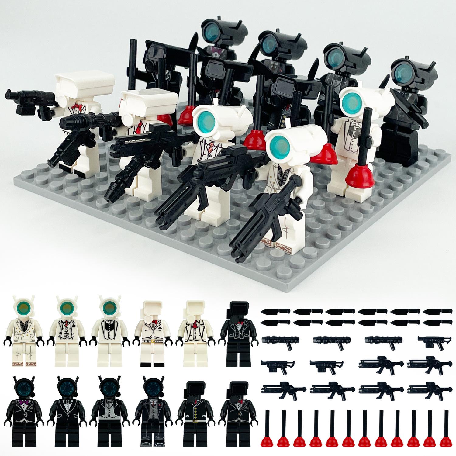 

12 шт. Костюм Монитор Конструктор Детский Сборный Конструктор Игрушка