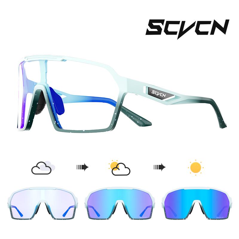 SCVCN Outdoor Photochromic Sunglasses Bicycle UV400 Eyewear Sale Sports Bike Glasses Women Driving Cycling Glasses Man MTB Road 7