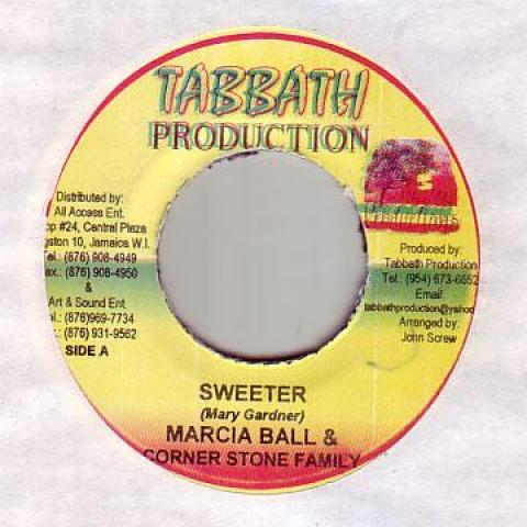 

7inch Record MARCIA BALL - Sweeter Tabbath 2004 Jamaica Reggae, Ska & Dub