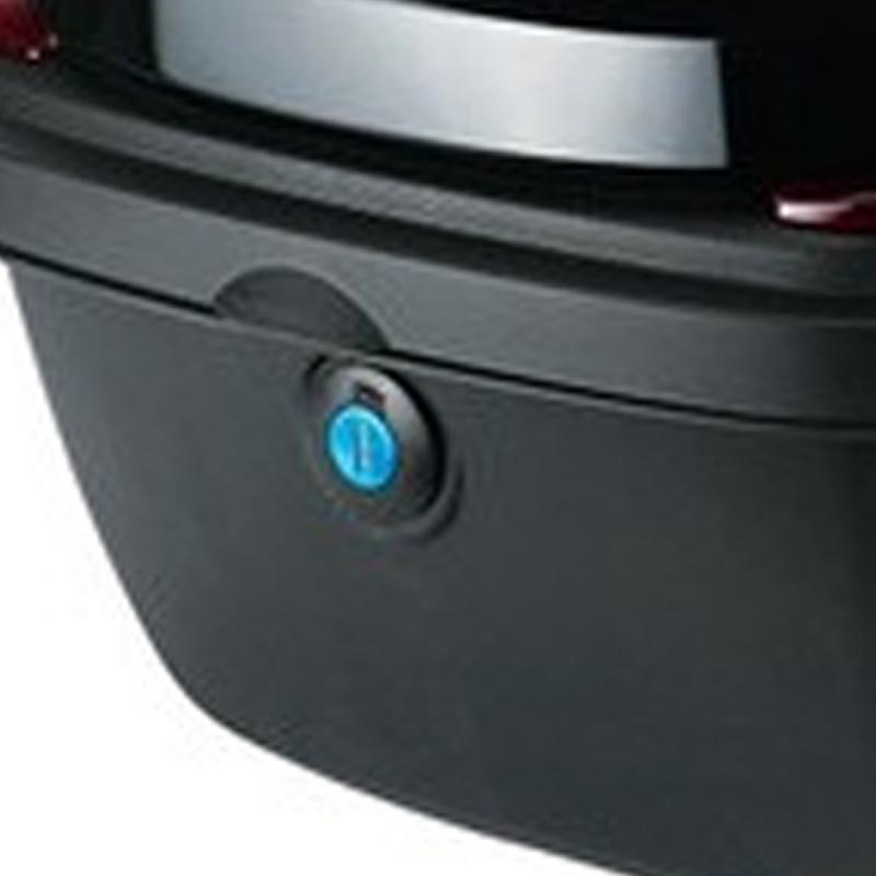 Electric Vehicles Rear Box Large Capacity Smooth Surface Color Blocking for Motorcycle Electromobile Silver White