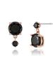 14K Gold Plated Double One Earrings (Gold Pin) ELGPEE432