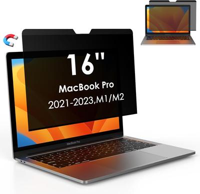 Laptop Privacy Screen Magnetic MacBook Pro 16 Inch (2021-2023, M1,M2) -A2485/A2780, Removable Computer Screen Privacy Shield for Mac 16 Inch