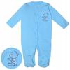 Baby Onesie Unfastened Cotton Onesie Fastened Blue Bear 74-80
