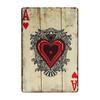 Vintage Poker Metal Sign Retro Joker Tin Sign King Jack Sign Wall Decoration for Home Cafe Pub Bar Shop 8x12 Inch