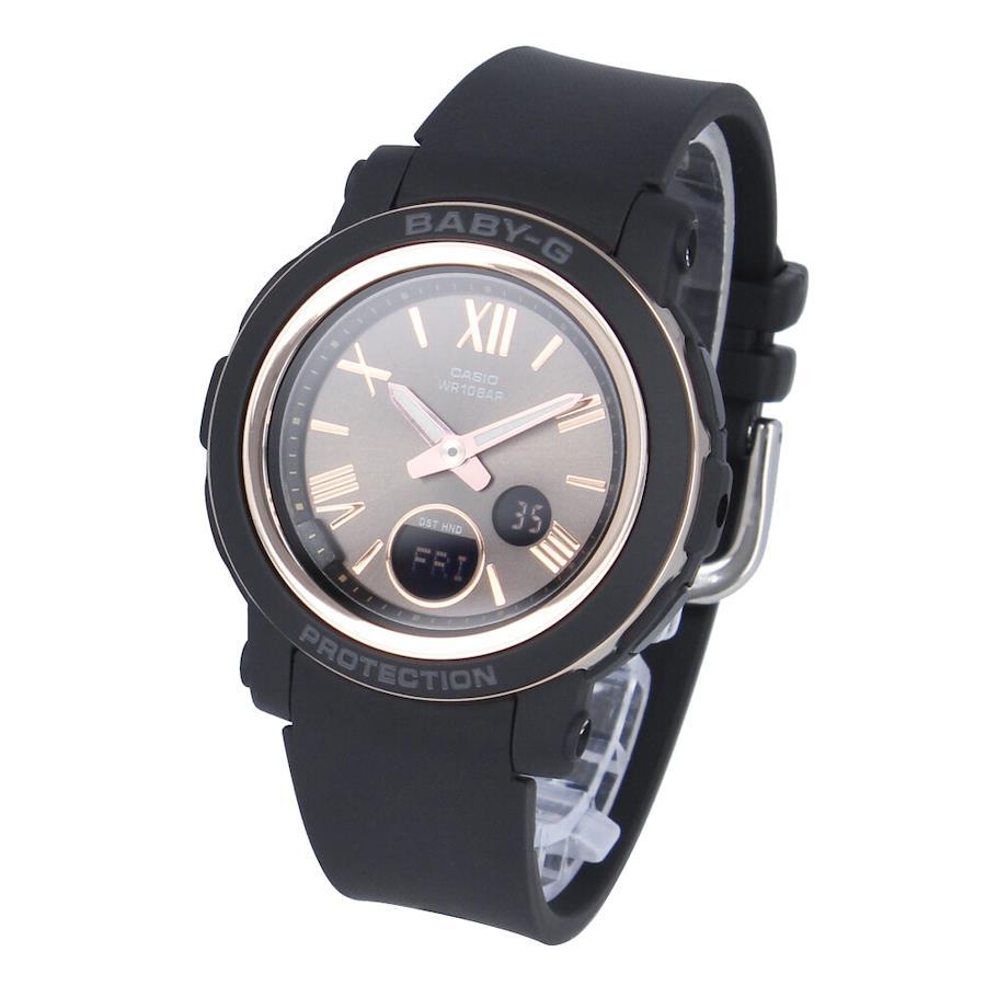CASIO Baby-G BGA-290-1A BGA-290 Series Wide Face Slim World Time Calendar Pink Gold Black Wrist Watch For Women BGA-290