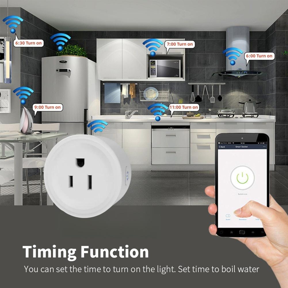 16A Smart WiFi Socket with Power Monitoring & Voice Control