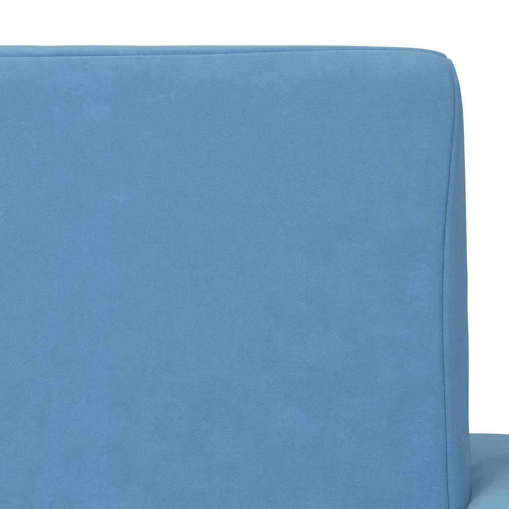 Kids Sleeper Sofa Blue Soft Plush