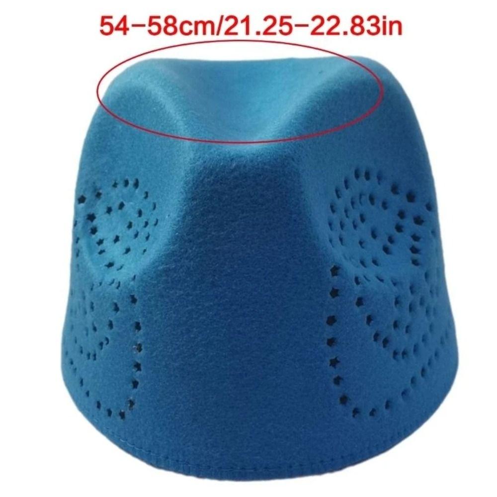 New Fabric Prayer Caps Breathable Soft Ethnic Festival Caps Hollowout Worship Caps Men