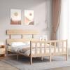 VidaXL Bed Frames with Headboard Small Double Solid Wood 3193241