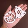 DIY Christmas Series Round Silicone Mold Handmade Christmas Tree Bell Snowflake Plaster Resin Jewelry Pendant Craft Molds