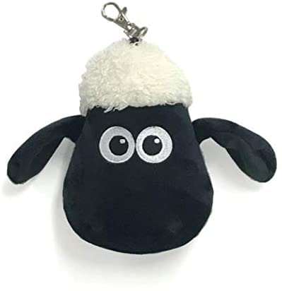 Shaun the Sheep Plush Figure Pass Case with Reel - Shaun the Sheep Set (Pass Case, Ring)