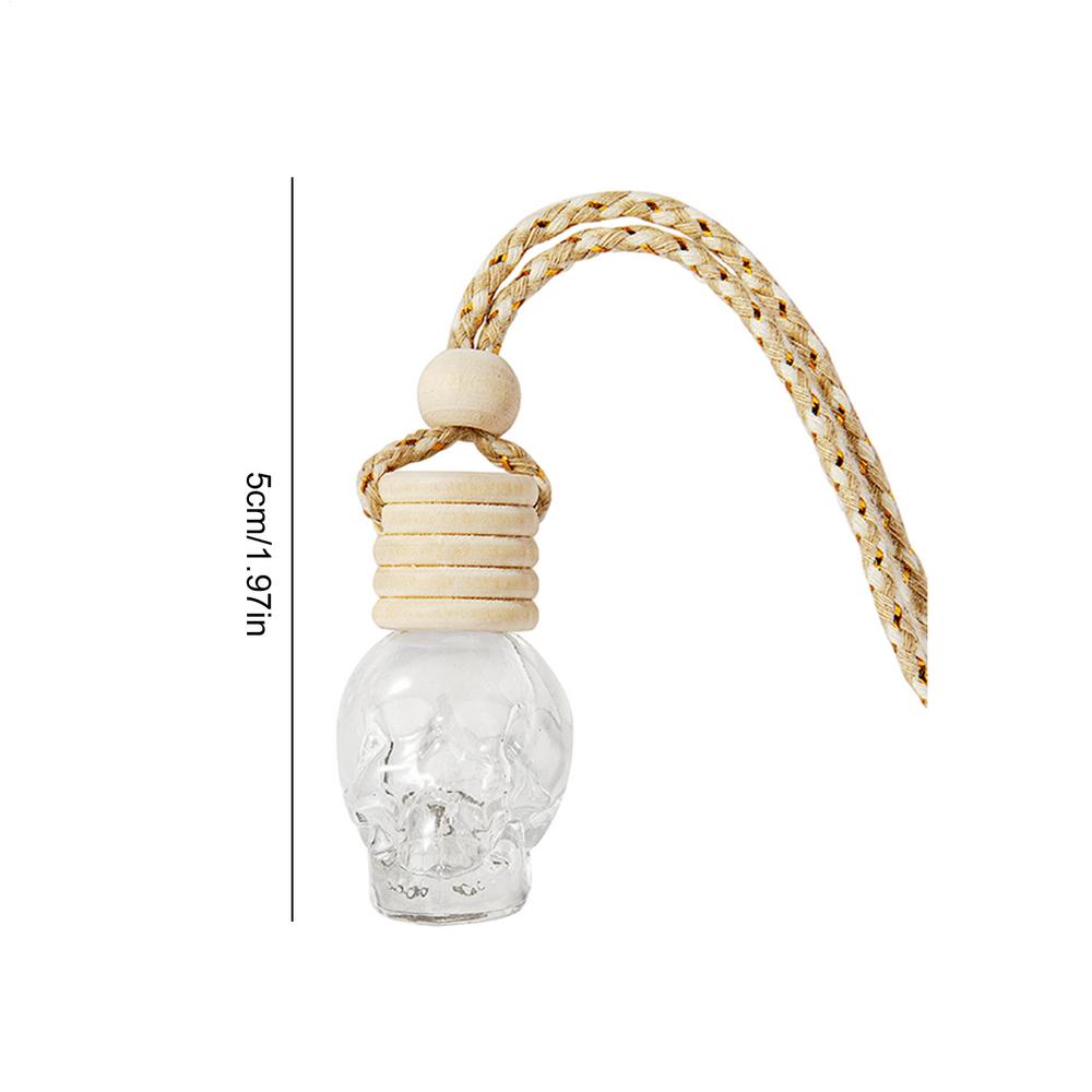 Car Air Freshener Diffuser Bottles Empty Fragrance Diffuser Bottle Pendant Refillable Car Air Freshener Fragrance Bottle Skull