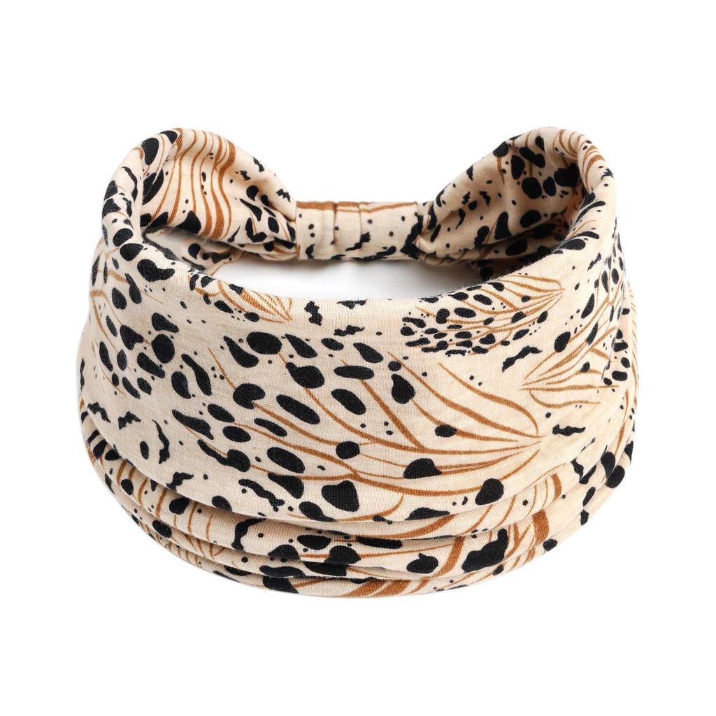 Geknotetes Stirnband mit Leoparden- und Zebra-Print – Sexy elastisches Sport-Stirnband für Damen