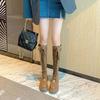 But Knee Boots Women's 2025 Autumn New British Style Thin Knight Boots Belt Buckle Strap High Martin Boots Women