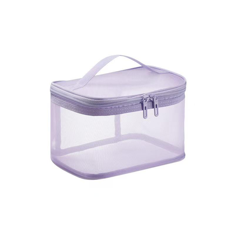 Large Mesh Makeup and Toiletry Bag - Portable, Travel-Friendly, Customizable Logo