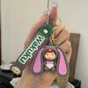 New Cartoon Wokuku Keychain Soft Rubber 3D Doll Pendant Bag Pendant Small Gift