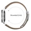 Wrist Strap with Silver Quick Release Connector For Samsung Galaxy Watch6/Watch6 Classic Genuine Leather Watch Band