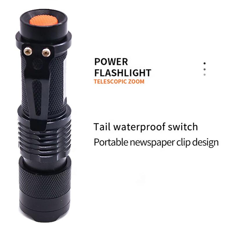 Xhp50 800 Lumen Usb Rechargeable And Zoomable Mini Led Flash Light Flashlights Torch