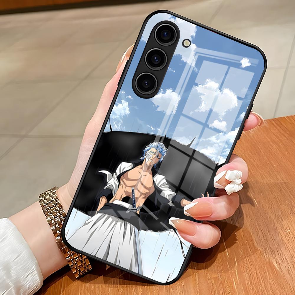 Bleach Grimmjow Anime Phone Case For Samsung S26 S25 Edge Ultra S23 S22 S21 S20 Ultra Plus S24 Fe A54 A53 A25 Glass Cover