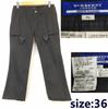 Excellent Condition BLUE LABEL Cotton Pants 36 S Women Inseam 68cm Black(USED)
