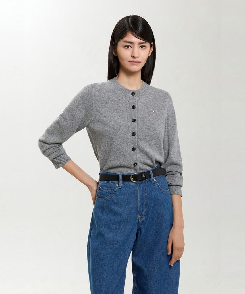 TOMMY HILFIGER Cashmere Blend Classic Cardigan (T22G7Kcd060Wt2P7D)