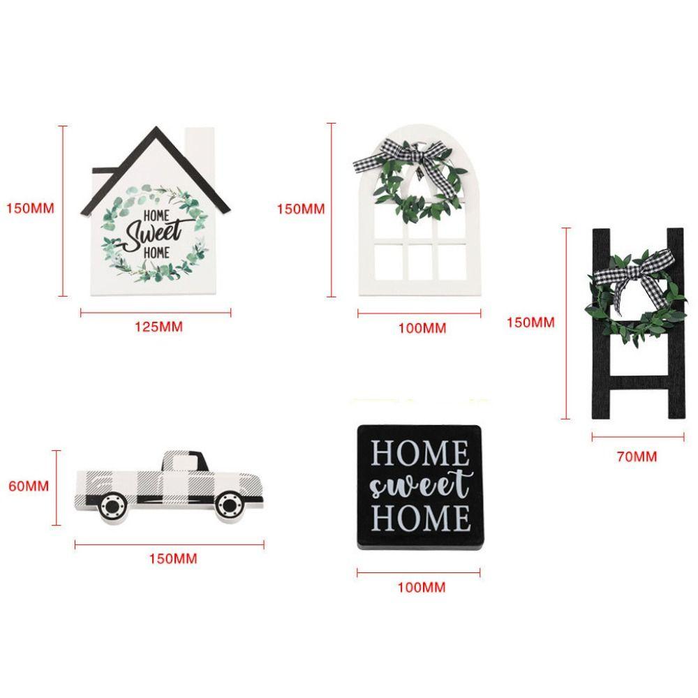 Wooden Hanging Sign DIY Car Ornaments Rustic Farmhouse Accessories  Wall Decor