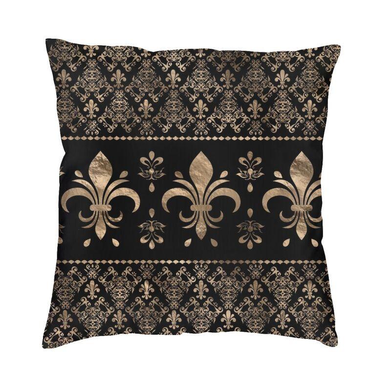 Royal Fleur De Lis Cushion Covers FleurDeLys Lily Flower Velvet Modern Pillows Case Home Decor
