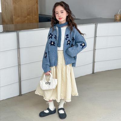 Stylischer koreanischer Strickcardigan für Mädchen - Kollektion Frühling/Herbst 2025